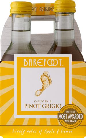 Barefoot Pinot Grigio NV 187 ml.