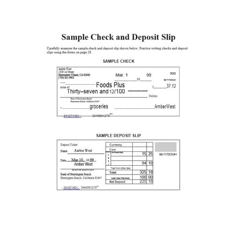 Deposit Slip - 10+ Examples, Format, Pdf