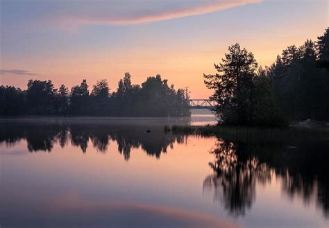 Peaceful View With Sunset, Lake And Old Photograph by Jani Riekkinen ...