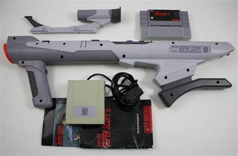 Super Scope Set With Game and Gun Controller SNES Super Nintendo