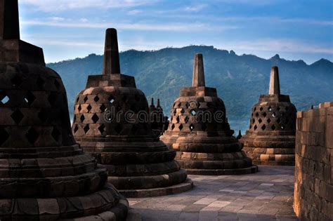 Ancient Stupas of Borobudur Temple Stock Image - Image of landscape, stupa: 24118929