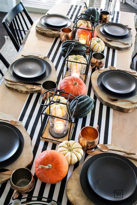 Modern Halloween Table - Taryn Whiteaker Designs