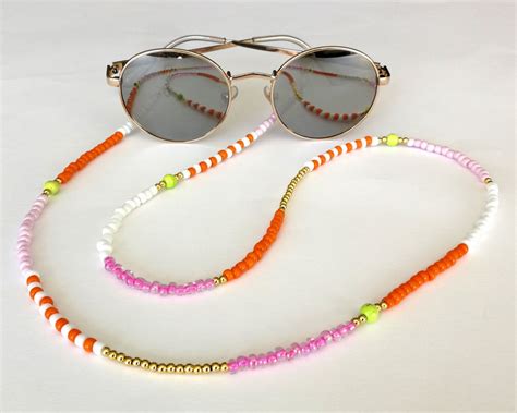 Bead Eyeglass Holders Beaded Glasses Chain Beaded Eyeglass Holder Chain ...