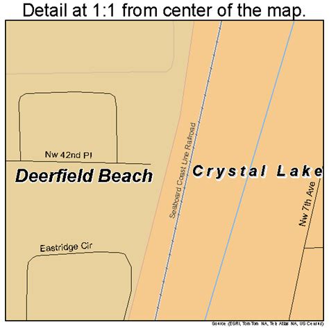 Crystal Lake Florida Street Map 1215712