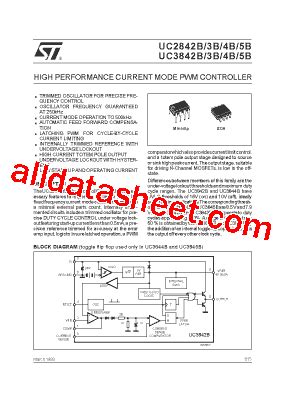 UC3843B Datasheet(PDF) - STMicroelectronics