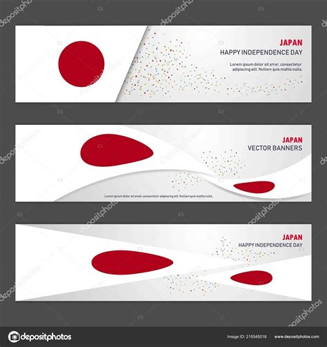 Japan Independence Day Abstract Background Design Banner Flyer Postcard ...