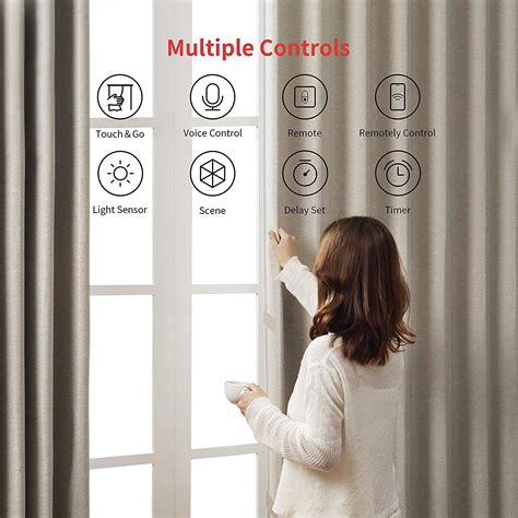 SwitchBot Curtain Rod 2 Smart Curtain Controller, Wireless App Automate ...