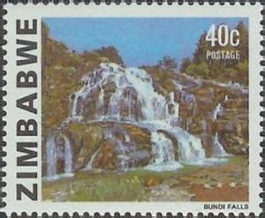 Stamp: Bundi-falls (Zimbabwe(Waterfalls (1980)) Mi:ZW 271,Sn:ZW 426A,Yt:ZW 49,Sg:ZW 588a