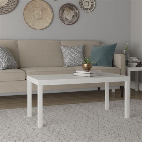 Parsons Coffee Table, Multiple Colors - White - Walmart.com - Walmart.com