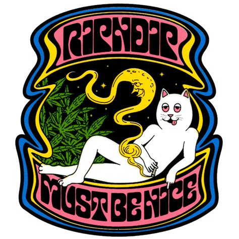 Rip N Dip Must Be Nice Logo Sticker 3" X 3.5" - CalStreets BoarderLabs