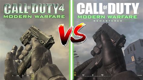 COD 4 Modern Warfare vs Modern Warfare Remastered - Comparison ...