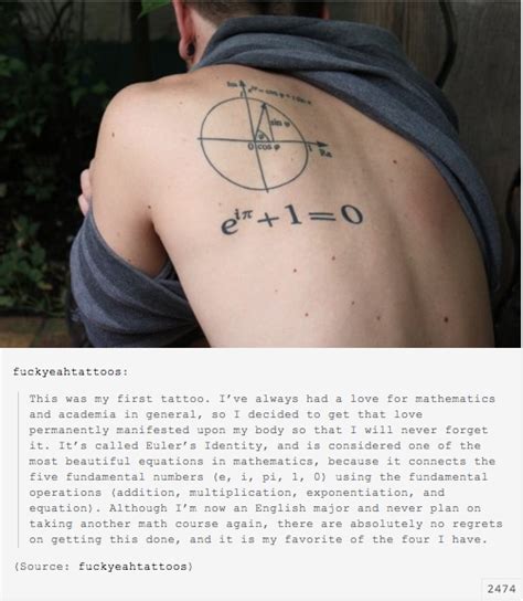 Euler's Identity | Simple tattoos for guys, Health tattoo, Tattoos for guys