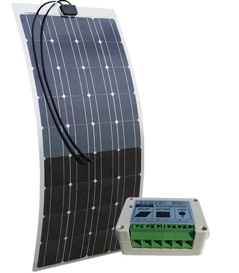 ECO-WORTHY 100W 12V Mono Flexible Solar Panels Kit: 100 Watt 12Volt Solar Panel + 15A Controller ...