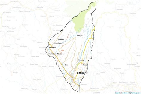 Border cropping samples for Bansalan map.