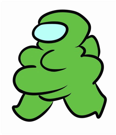 an image of a green cartoon character