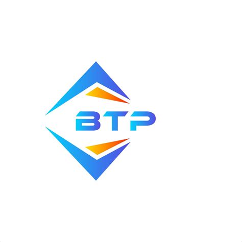 BTP abstract technology logo design on white background. BTP creative ...