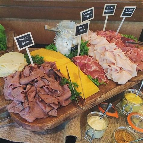 Deli display | Party food bars, Deli meat platter, Sandwich buffet