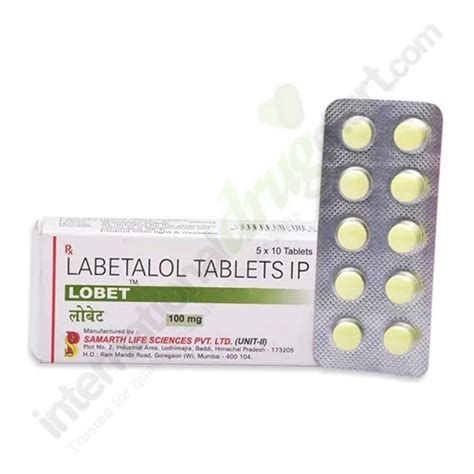 Buy Labetalol 100mg Generic @ $0.45 per Tablet