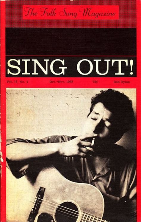 Sing Out! Magazine Bob Dylan front cover