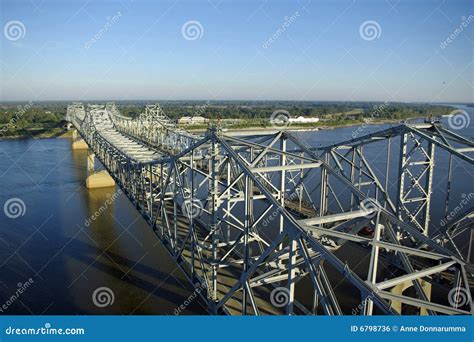 Mississippi River Bridges stock photo. Image of supports - 6798736