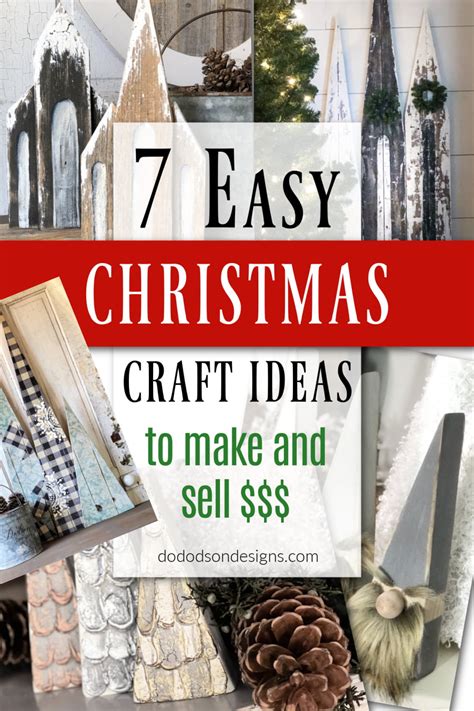 7 Easy DIY Christmas Craft Ideas To Make And Sell - Do Dodson Designs