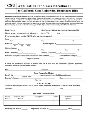 Csu Application Form - Fill and Sign Printable Template Online