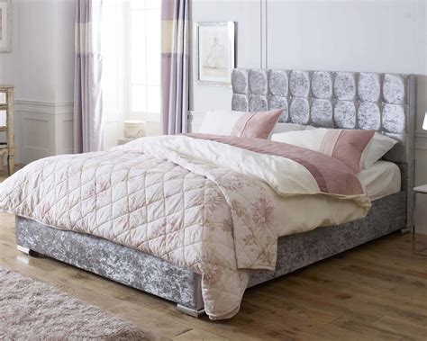 Catherine Lansfield Gatsby Silver Bed Frame | Aspirestore.co.uk