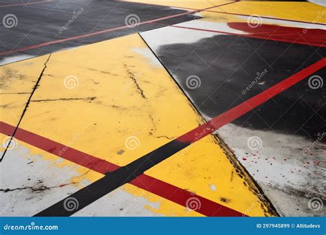 Detail of Markings on a Handball Court Stock Image - Image of markings ...