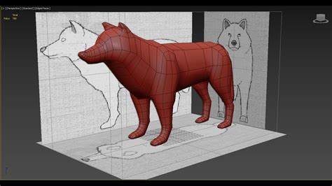 Autodesk 3ds Max Dog modeling -Low Poly - YouTube