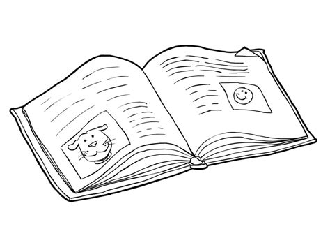 School Books Coloring Page