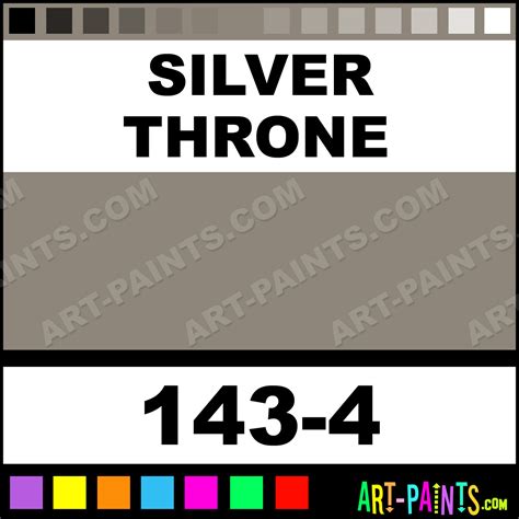 Silver Throne Ultra Ceramic Ceramic Porcelain Paints - 143-4 - Silver Throne Paint, Silver ...