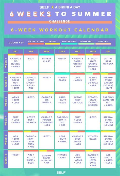 Welcome to the Summer Boot Camp Challenge! | Workout calendar, 6 week ...