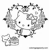 Sugar And Charmmy Kitty Coloring Page  Free Printable Pages sketch template