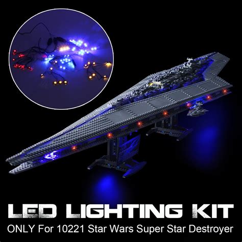 Only For LED Light Kit For Lego 10221 Star Wars Super Star Destroyer Building Decor Light ...