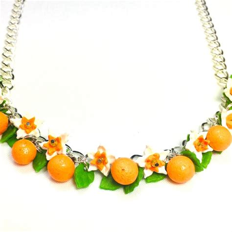 Orange Necklace - Etsy