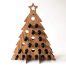 Handmade Spirits Tree Holiday Wooden Wine Rack with Advent Calendar | Gadgetsin