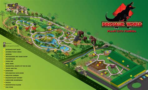 Theme Park Illustrated Map - Illustrated Visitors Map for a Theme Park