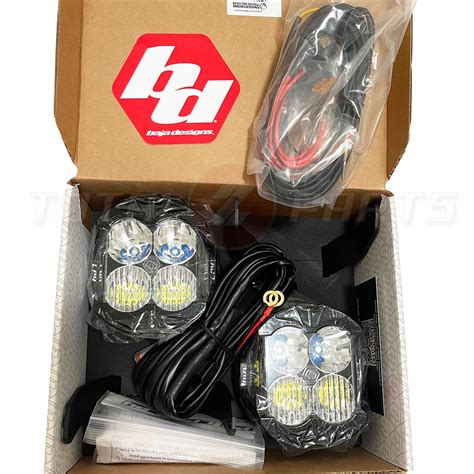 Baja Designs® LP4 Pro LED Clear Driving/Combo Lights Pair w/ Amber Rock ...