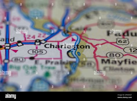 Map of charleston missouri hi-res stock photography and images - Alamy