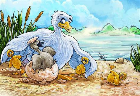 The Ugly Duckling Story in English for Kids With Moral