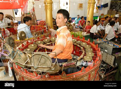 The hsaing waing, a traditional Burmese folk musical ensemble, Festival ...