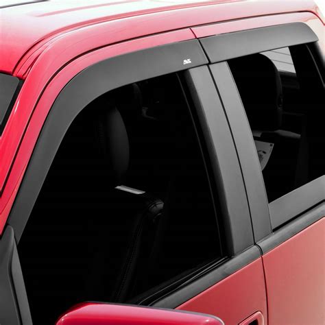 AVS Low Profile In-Channel Matte Black Window Vent Visors (4pcs) - Dodge RAM