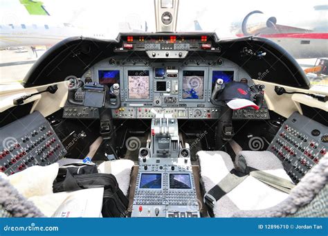 Cockpit Of Private Jet At Singapore Airshow Editorial Image - Image: 12896710