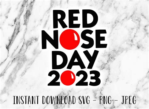 Red Nose Day 2023 Cut File Digital Download SVG Cricut - Etsy Australia