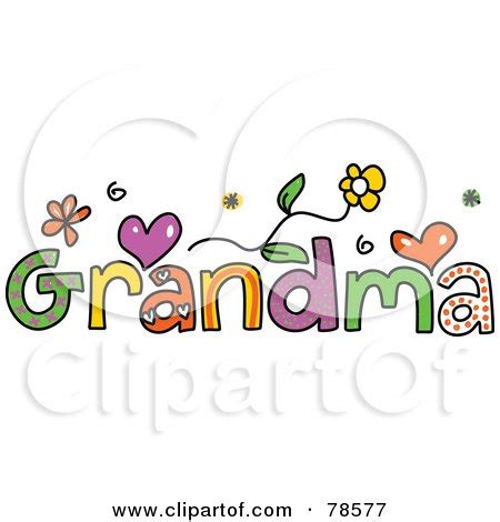 Colorful Grandma Word Posters, Art Prints by Prawny - Interior Wall ...