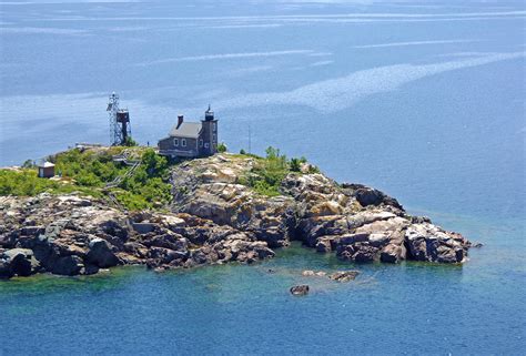 Granite Island Lighthouse in Off Marquette, MI, United States ...