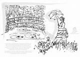 Claude Monet Coloring Sheets  Art Hand Outs Pinterest sketch template