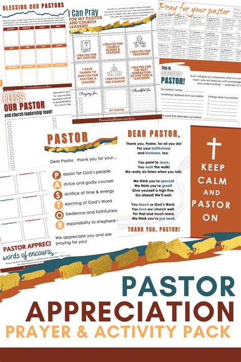 Free Pastor Appreciation Printable Pack + 25 ideas to bless pastors