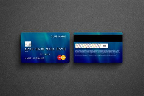 Credit / Bank Card Mock-Up | Business card mock up, Credit card design, Credit card app