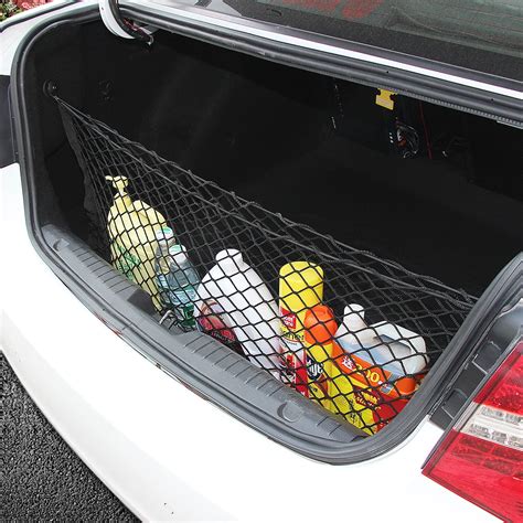 Universal 30cm x 90cm Car SUV Hatchback Tail Rear Trunk Cargo Storage Luggage Nylon Net Rear ...